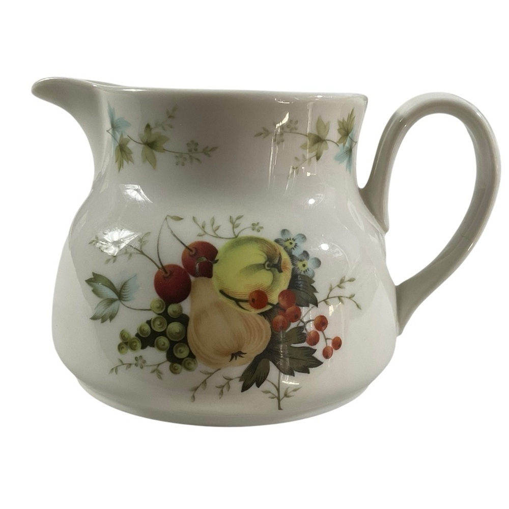 Royal Doulton Miramont Creamer Fruit Floral Pattern 10 oz Vintage